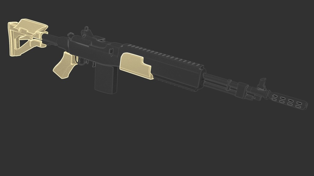 M14 EBR mod 1 w/magpul stock preview image 1